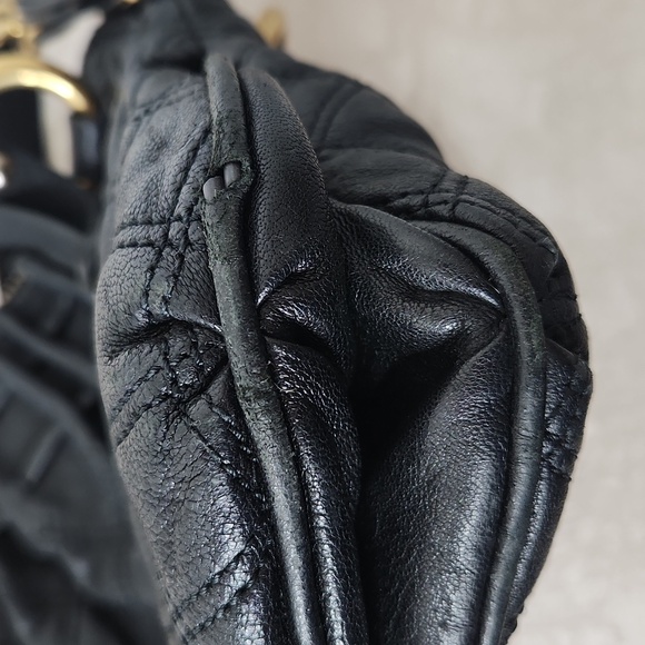 Marc Jacobs quilted leather small Cecilia bag purse black gold chain hardware - Picture 9 of 16